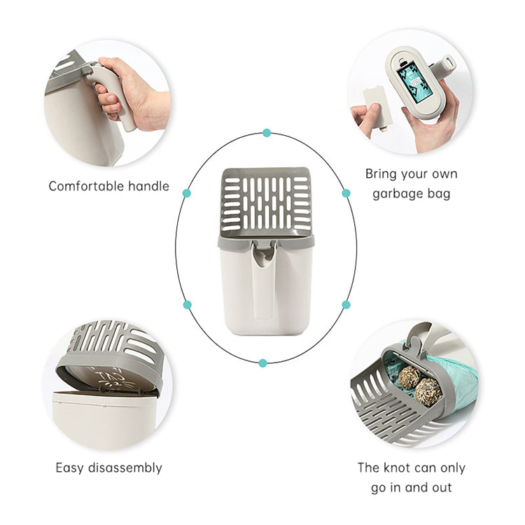 Pelle Intégrée pour Litière de Chat – Nettoyage Facile et Rapide