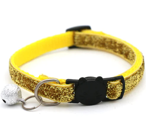 Collier réglable coloré avec clochette pour chats