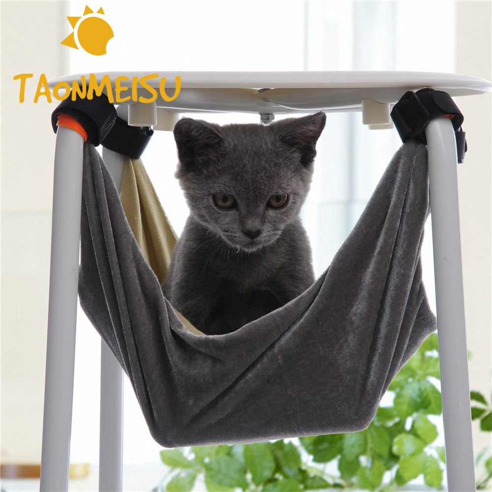Hamac Suspendu pour Chats et Petits Animaux – Lit Douillet Amovible pour Chaise et Cage