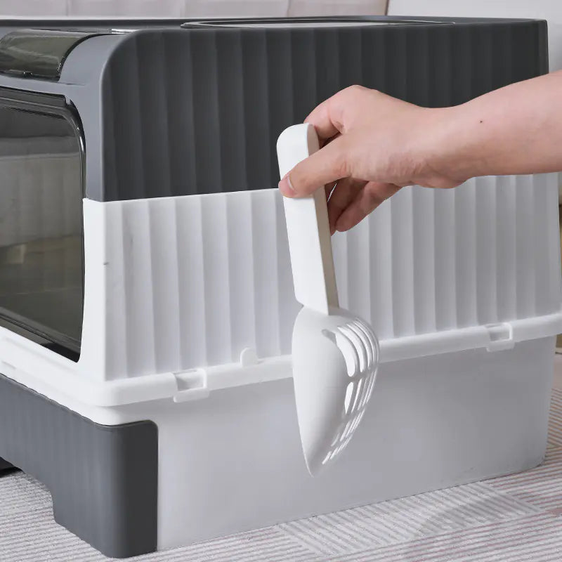 Grande litière fermée pour chat avec conception Anti-éclaboussures