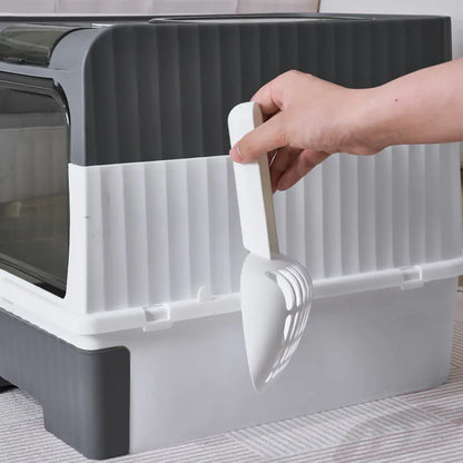 Large Enclosed Cat Litter Box with Anti-Splash Design