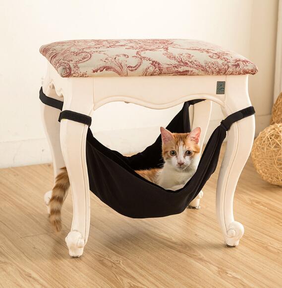 Hamac Suspendu pour Chats et Petits Animaux – Lit Douillet Amovible pour Chaise et Cage