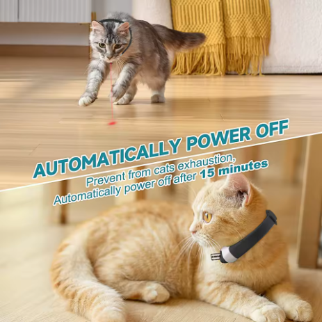 Collier Laser Interactif pour Chat – Amusez votre félin sans effort !