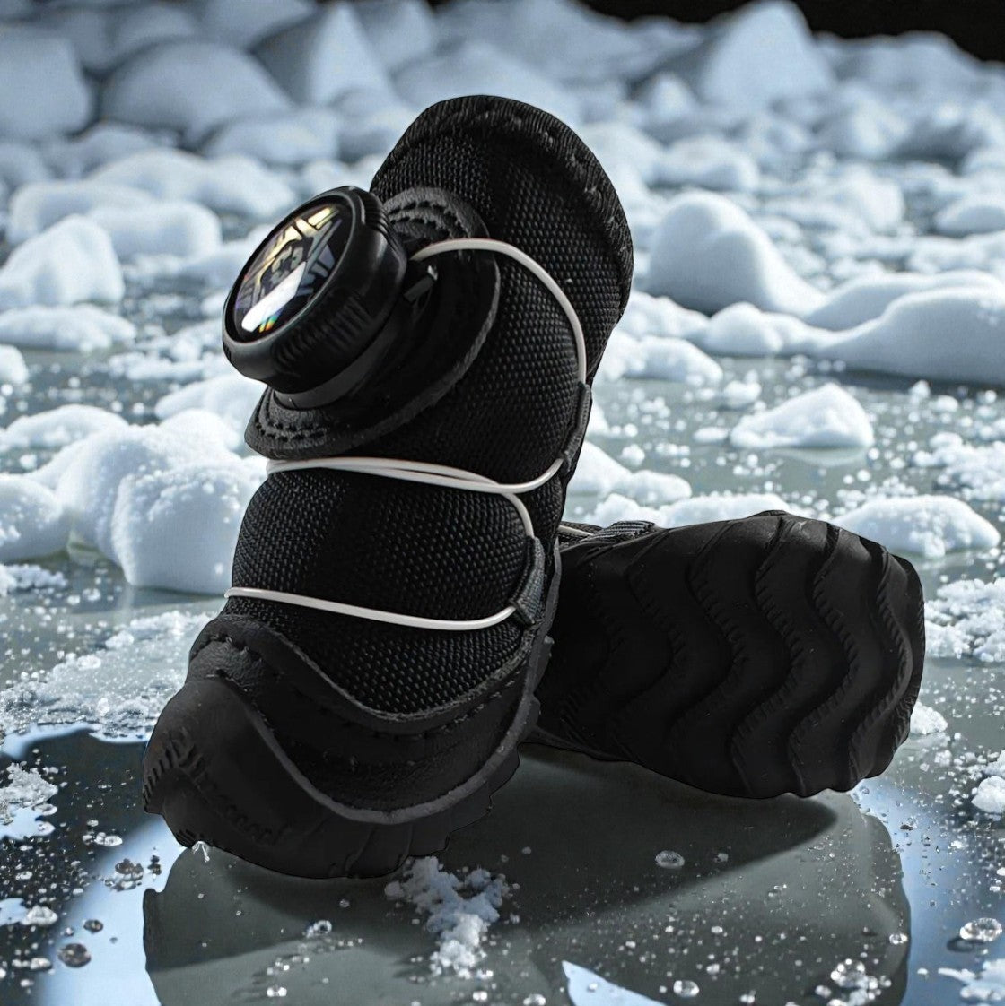 Bottines d'Hiver Imperméables pour Chien - Anti-Sel & Antidérapantes -20°C
