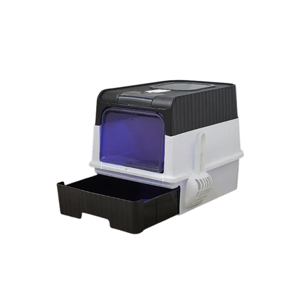 Large Enclosed Cat Litter Box with Anti-Splash Design