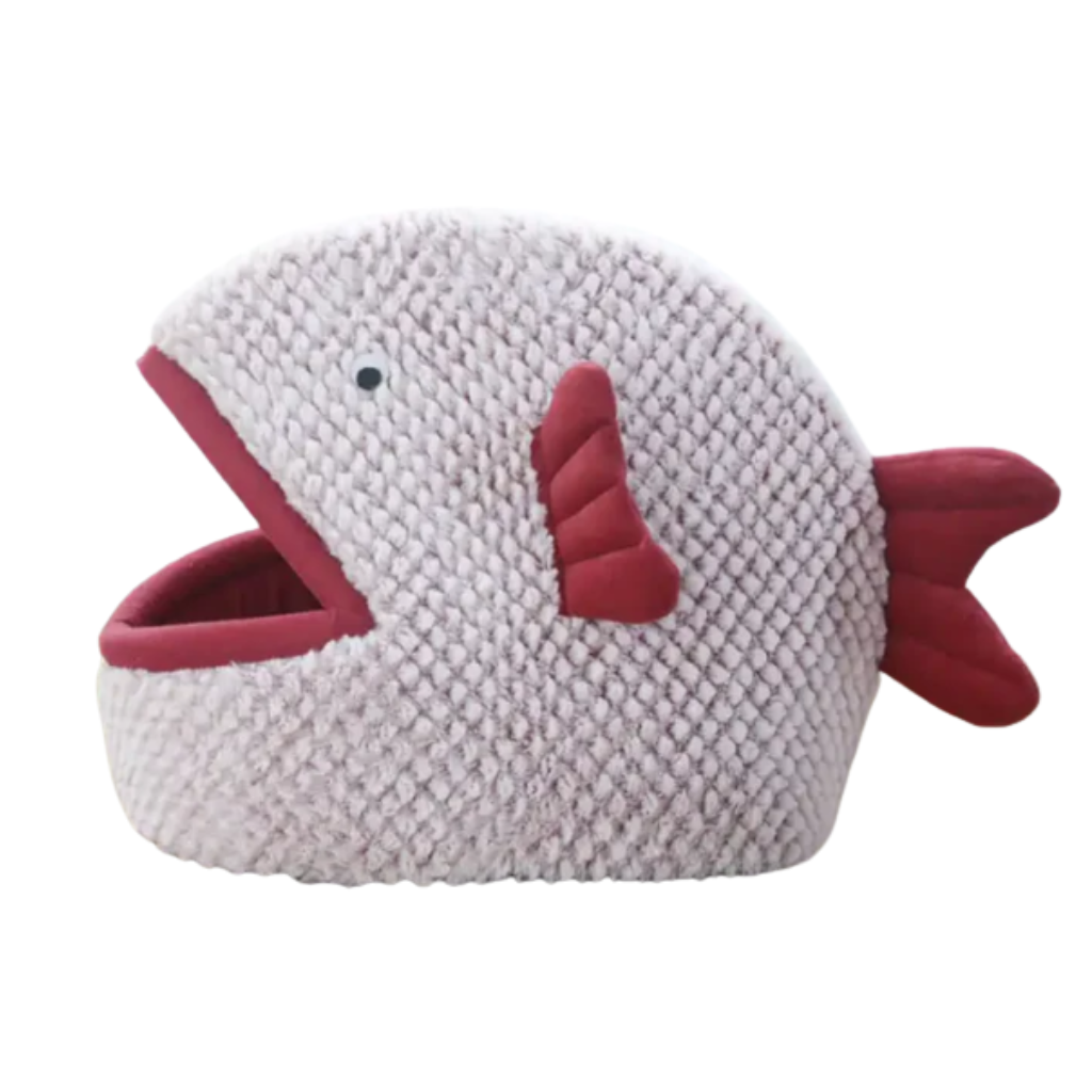 Lit pour animaux de compagnie en forme de poisson pour chats et petits chiens
