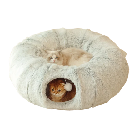 Multifunctional Cat Bed with Tunnel and Peephole