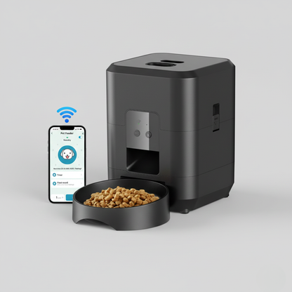 Mangeoire Automatique Intelligente 2L avec Caméra - Distributeur Connecté pour Chats & Chiens