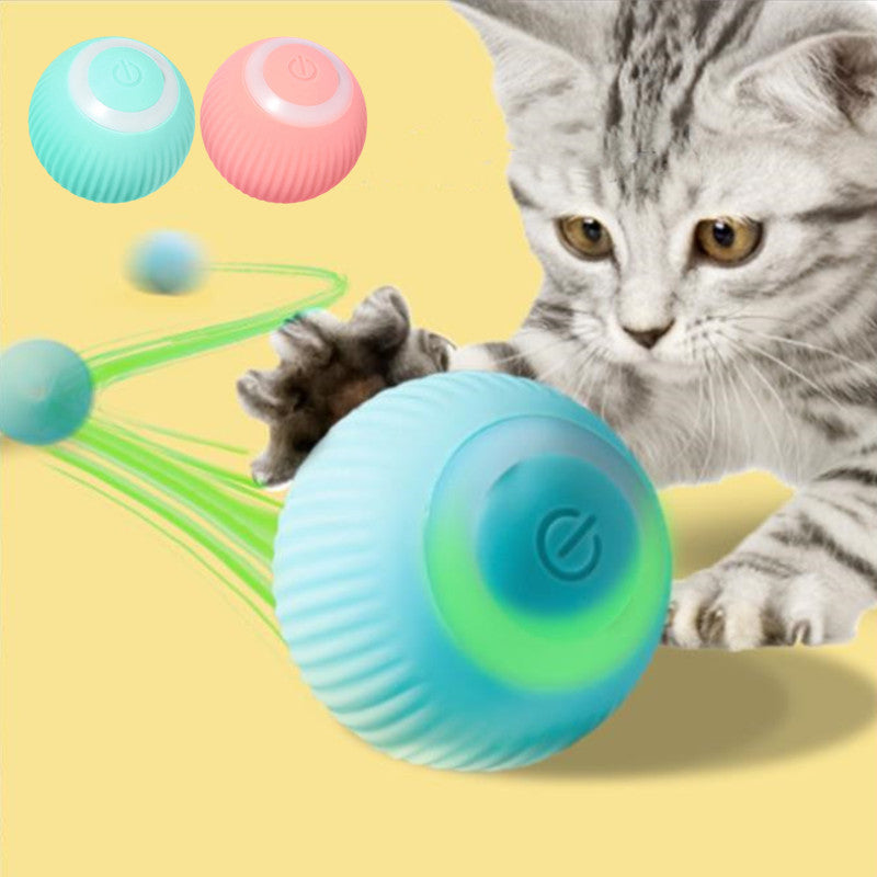 Balle Électrique Intelligente pour Chat – Jeu Interactif avec Herbe à Chat