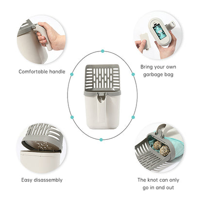 Integrated Cat Litter Scoop – Quick and Easy Cleaning