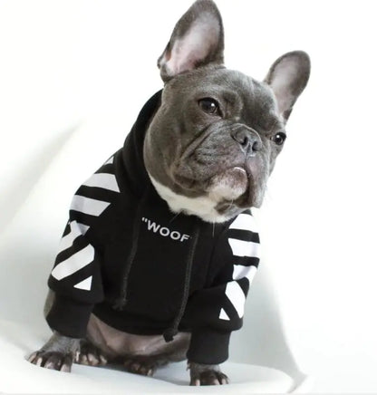 Trendy fleece hoodie for small dogs