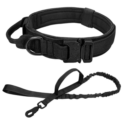 Tactical Nylon Dog Collar for Large Breeds