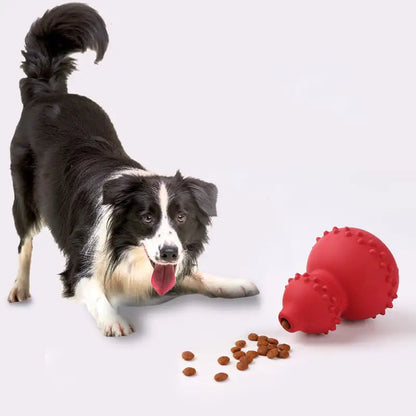 Interactive Dog Treat Dispenser Toy – Natural Rubber