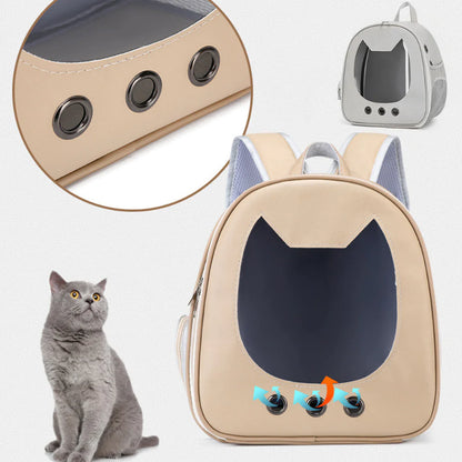 Transparent Cat Carrier Backpack, Portable and Ideal for Travel