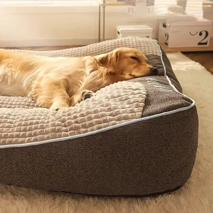 Lit chaud pour chien et chat – panier d’hiver douillet, grande taille, couchage confortable pour petits à grands animaux
