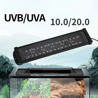 Lampe UVB pour Reptiles 10.0 / 20.0 – Éclairage à Spectre Complet & Économie d’Énergie | Simulateur de Lumière Solaire