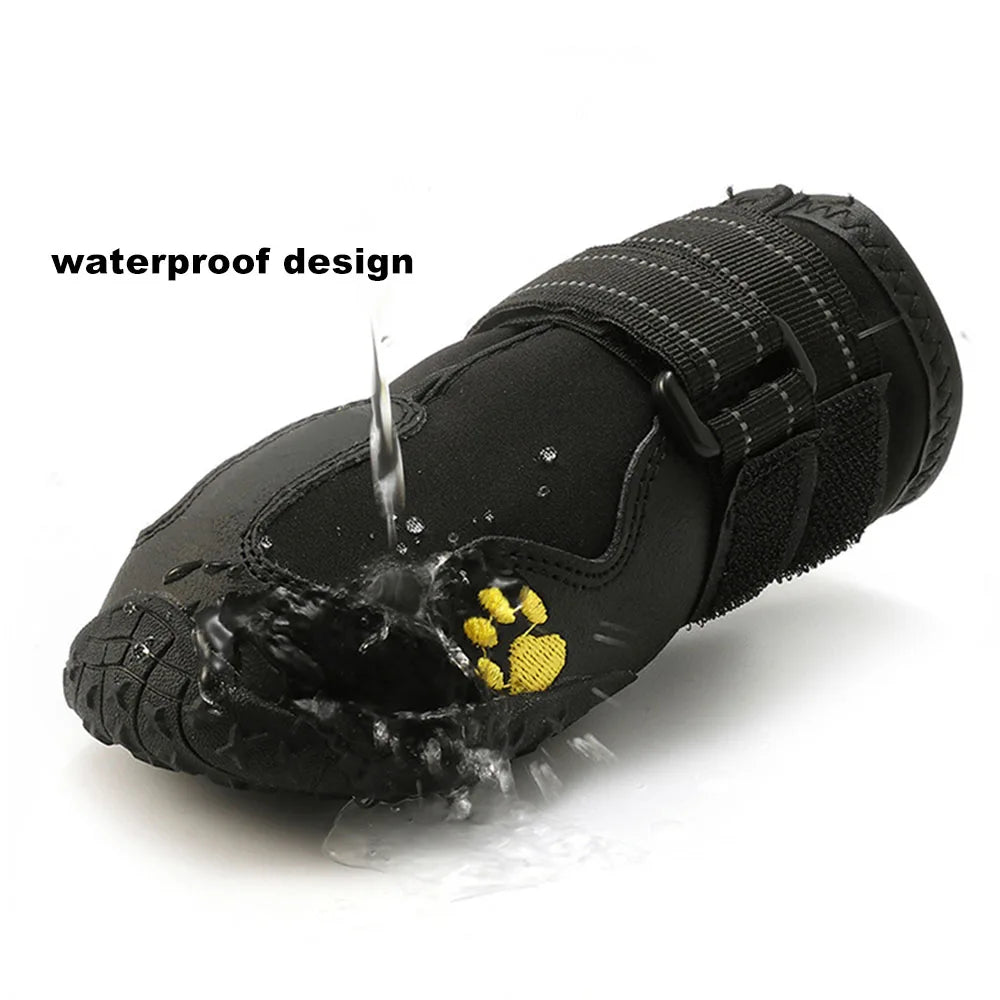 Bottes Imperméables pour Grand Chien - Protection 4 Pattes avec Semelle Antidérapante