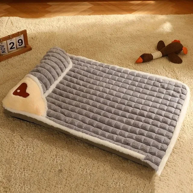 Lit chaud pour chiens et chats – panier d’hiver confortable, amovible et lavable, couchage douillet pour petits et moyens animaux