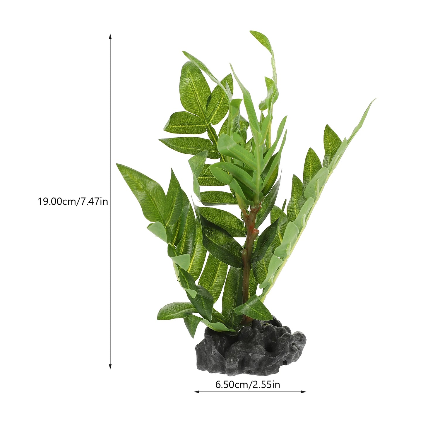 Plantes décoratives pour décoration d'habitat de lézard, décoration de Reptiles en résine