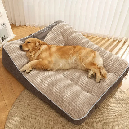 Lit chaud pour chien et chat – panier d’hiver douillet, grande taille, couchage confortable pour petits à grands animaux