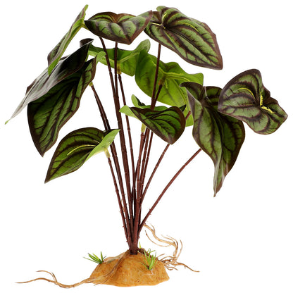 Plante décorative artificielle pour terrarium – Accessoire reptile réaliste (lézard, gecko, tortue, serpent)