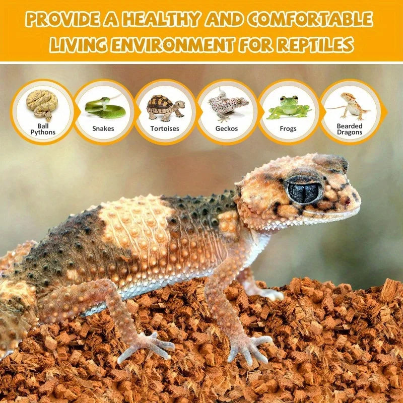 Écorce de coco compressée – Litière naturelle pour reptiles & tortues