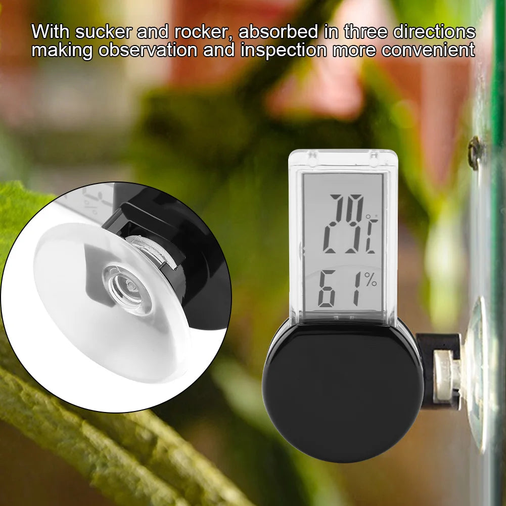 Hygromètre électronique étanche pour reptiles – moniteur de température et d’humidité