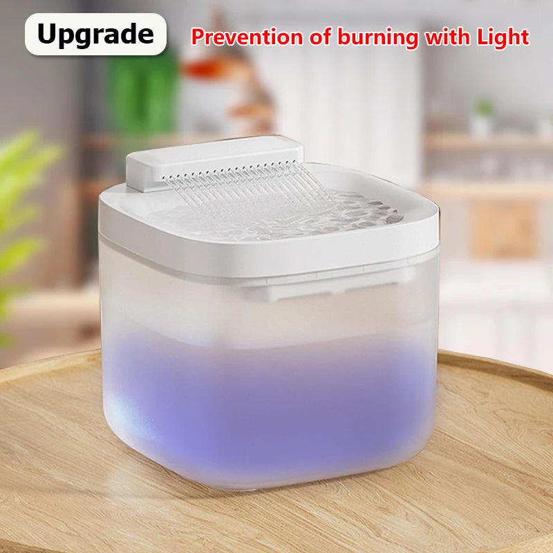 fontaine d’eau automatique 3l usb pour chats – pompe silencieuse & filtre anti-sécheresse