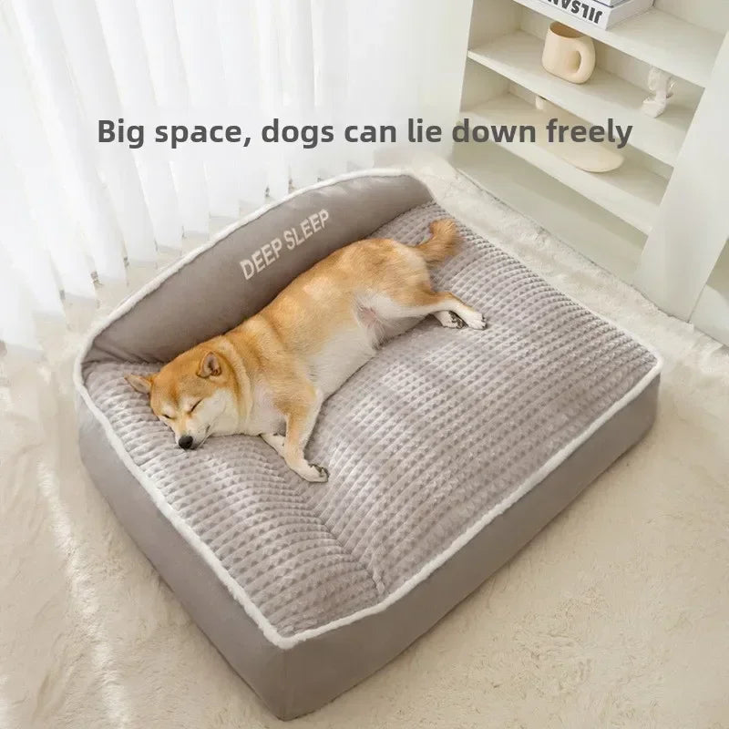 Lit chaud d’automne et d’hiver pour chiens moyens et grands – Tapis épais et ultra-confort pour chien ou chat