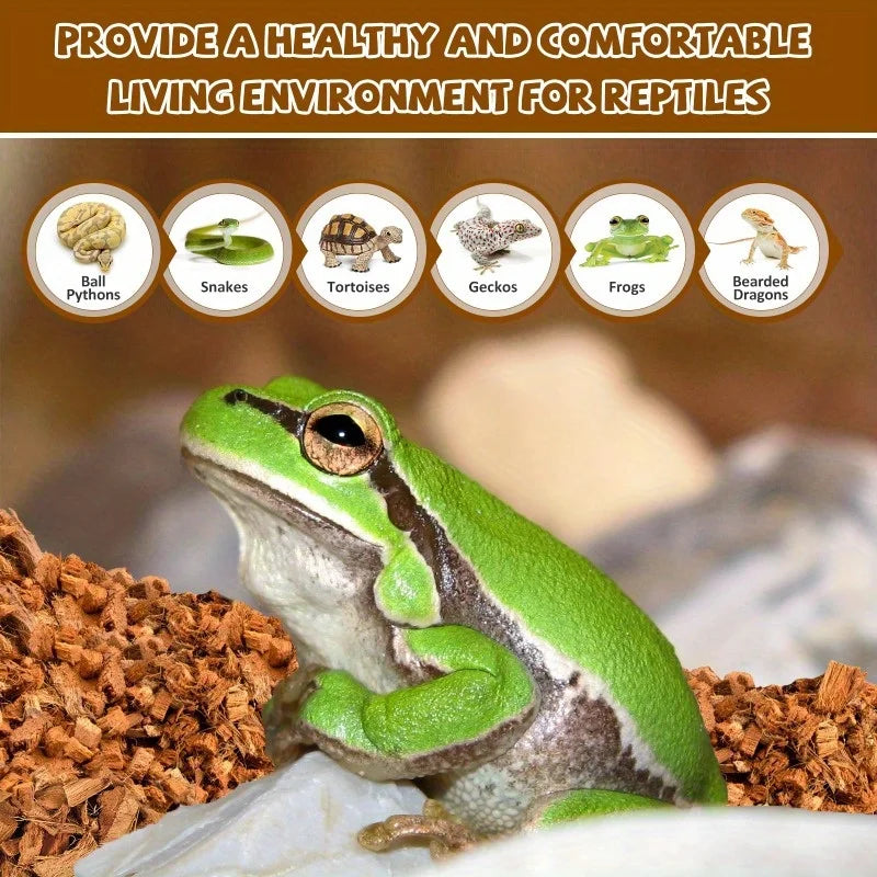 Écorce de coco compressée – Litière naturelle pour reptiles & tortues