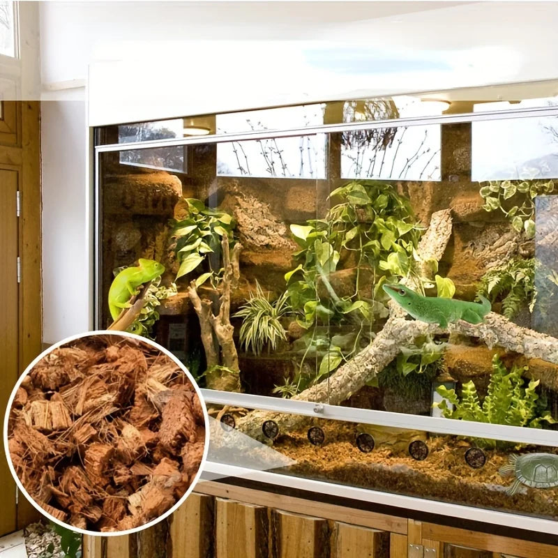 Écorce de coco compressée – Litière naturelle pour reptiles & tortues