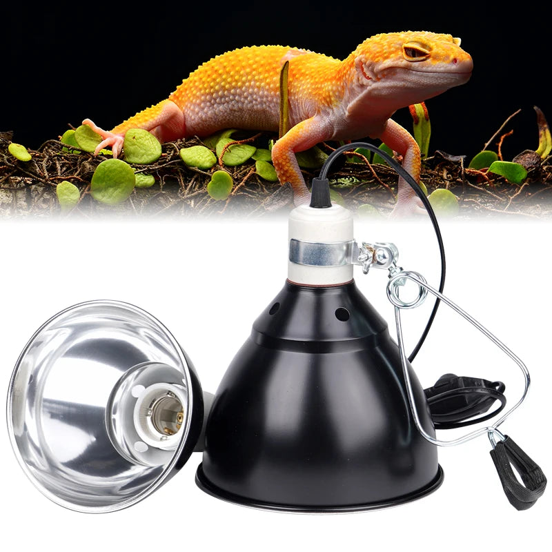 Lampe chauffante pour reptiles – Abat-jour avec 300W E27