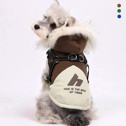 Manteau d'Hiver pour Chien avec Harnais Intégré