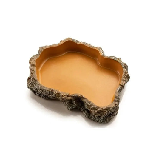 Bol d’alimentation et d’eau pour reptiles – Résine durable pour gecko, dragon barbu, tortue et autres petits reptiles, 7,7x11x2,8 cm