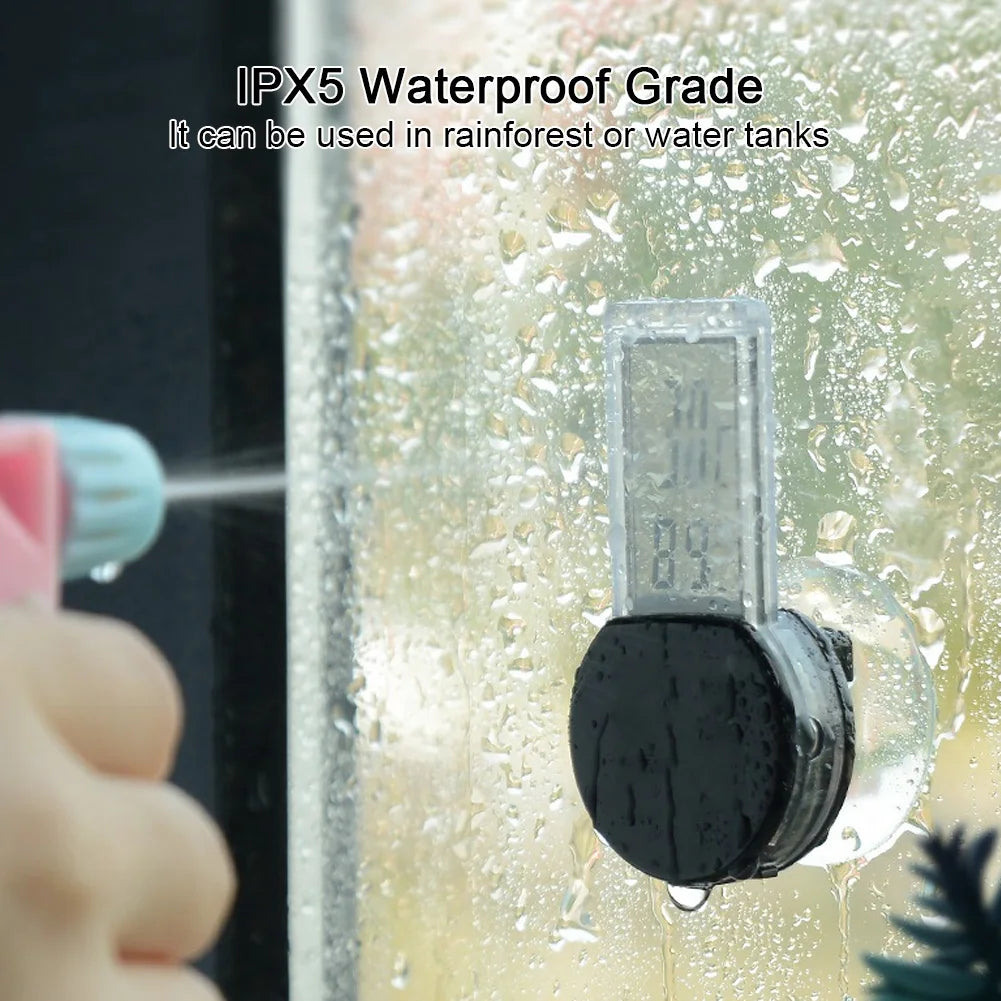 Hygromètre électronique étanche pour reptiles – moniteur de température et d’humidité