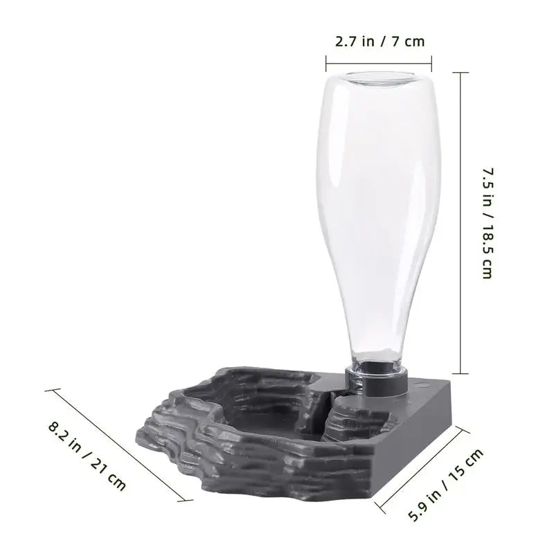 Abreuvoir automatique pour reptiles – distributeur d’eau pour terrarium, lézards, geckos et tortues