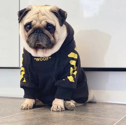 Trendy fleece hoodie for small dogs