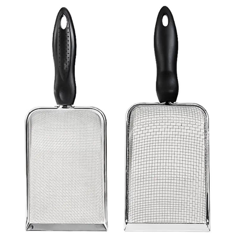 Tamis à Sable en Acier Inoxydable pour Reptiles – Pelle à Substrat Pratique et Durable