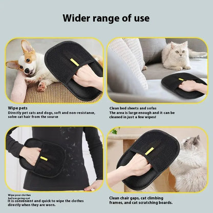 Dog and Cat Grooming Glove - 2-in-1 Anti-Hair Brush 