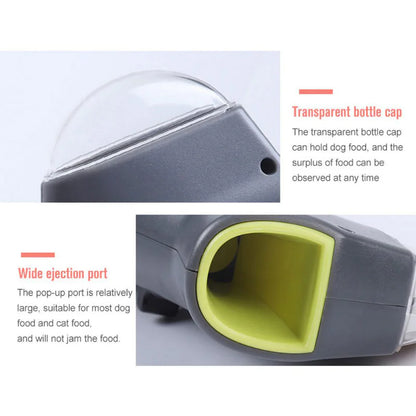 Automatic pet treat dispenser