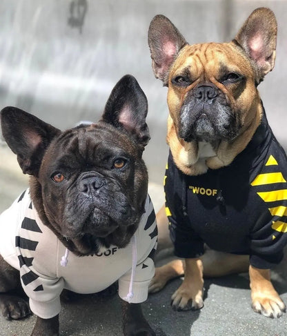 Trendy fleece hoodie for small dogs